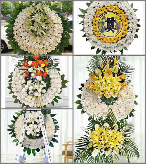 贵州毕节市黔西县花溪乡借魁村花圈速递